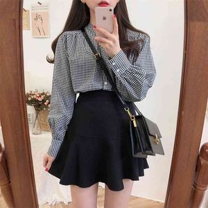 S-xl Plus Size Short Skirt Korean Black Women Zipper High Waist School Girl Vintage Mini Skrits Summer Irregular 210423