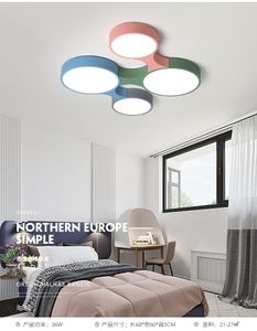 Światła sufitowe 2021 Retro Nordic Proste nowoczesne kreatywne macaron atmosfery salon Study LED LAMPS