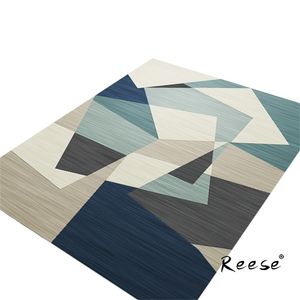 Autumn And Winter Washable Carpet Rug For Living Room Modern Printing Geometric Floor Parlor Mat Bedroom 220301
