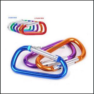 Carabiners Hiking Sports & Outdoors Water Bottle Buckle Aluminum Alloy Metal Stainless Steel Type D Buckles Hook The Tool For Cam Climbing M