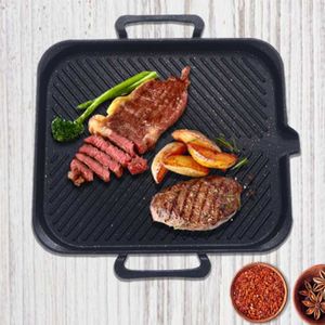 Ferramentas Acessórios 25 * 30cm BBQ Grelhados Pedra Panelas Estilo Coreano Churrasco Para Interior Não-Stick 3-5 Pessoas