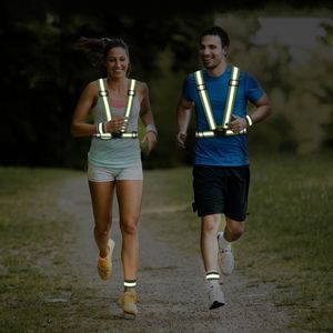 Highlight Reflective Night Running Riding Clothing Adjustable Safety Vest Elastic Band Adults And Children