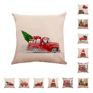Tema popolare della federa di Natale federa serie cuscino auto divano lino casa decorazioni natalizie Tessili per la casa T2I52371