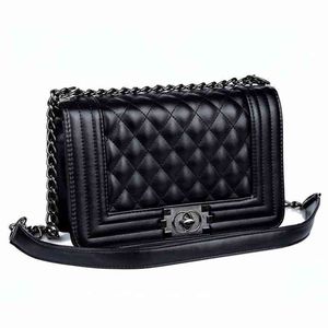 New Classy Women Quilted PU Leather Chain Lady Shoulder Bag