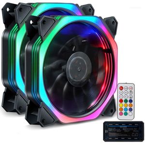 Bilgisayar Kasası PC Soğutma Fan RGB Ayarlamak LED 120mm Sessiz + IR Uzaktan Soğutucu CPU Sale11