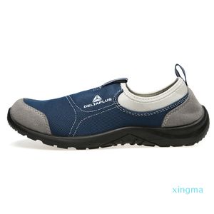 Elastic Series Safety Shoes Buffalo Läder Sportskor Andningsbar Canvas Casual Anti-Smashing för utomhusvandring 301216