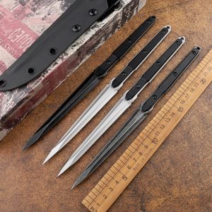 440C blade HN-9/HavocWorks hand-stabbed straight knife aviation aluminum handle tactical self-defense combat camping hunting outdoor tool