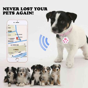 Pet Dog GPS Tracker Anti-Folet Bluetooth Trackers для собак CAT Key Кошелек Сумка Малыша Трекеры Finder Оборудование Pet Paw Pet Products