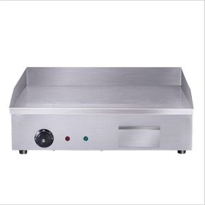 Camp Kitchen Commercial Electric Grill Temperature Control Griddle Stainless Steel Flat Plate Fried For Equipment