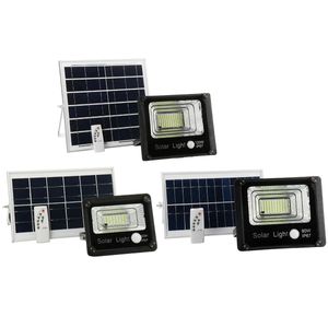 50W 80W 120W Outdoor Solar Power PIR Sensore di movimento Proiettore da giardino LED Telecomando Luce di sicurezza