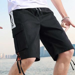 Męskie Spodenki Cargo Tactical Spodnie Wiele Pocket Elastyczność Wojskowy Urban Commuters Tacitcal Spodnie Mężczyźni Slim Cargo Pant S-5XL X0705