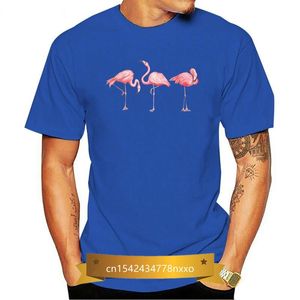 Męskie koszulki Moda Design Flamingo Wzór T Shirt Camiseta Flamenco Dobra Bawełna Crewneck Graphic Print Tee