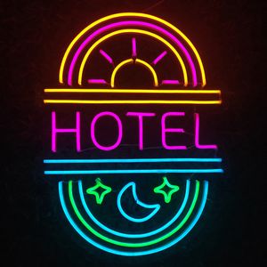 Otel Burcu Moda Güzel Ev KTV Bar Noel Hediye Duvar Dekorasyon El Yapımı Neon Işık 12 V Süper Parlak