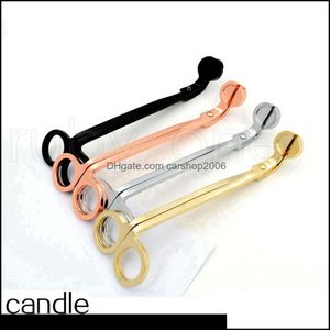 Scissors Hand Tools Home & Garden Stainless Steel Candle Metal Wick Trimmer Extinguisher Aromatherapy Trim Cutter 4Styles Rra4388 Drop Deliv