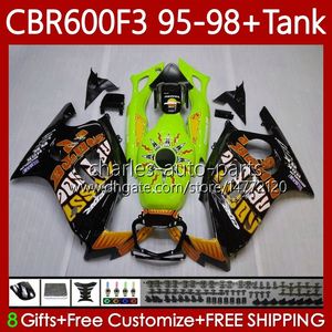 ホンダCBR-600 CBR 600 CBR600 F3 FS CC 600F3 97 98 95 96 64NO.253 600FS CBR600F3 600CC 1995-1998 BodyWork CBR600FS 1997 1997 1995 1995 1996 Green Black OEM公平