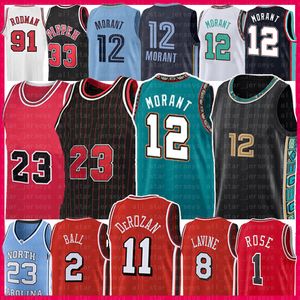 Basketball Jerseys 11 großhandel-Chicago Bulls Memphis Grizzlies Toronto Raptors Ja Morant Vince Carter Basketball Jersey Scottie Jordan Pippen Dennis Rodman Michael