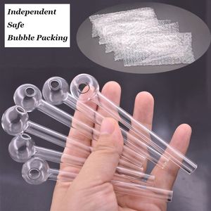 Thick Pyrex Glass Oil Burner Pipe glass filter smoking pipes tobcco herb glass oil nails adapter Water Hand Pipes large in stock