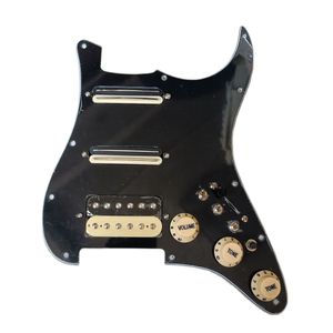 Uppgradera förtrollad Gitarr Pickguard Pickupkonfiguration SSH Zebra Mini Humbucker Pickups High Output DCR 3 Switch 20 toner mer