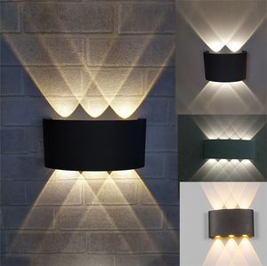 LED Wall Lamp Aluminum Waterproof Outdoor Bedroom Mirror Lamps For Porch Garden Luminaire 4W 6W 8W 10W  12W