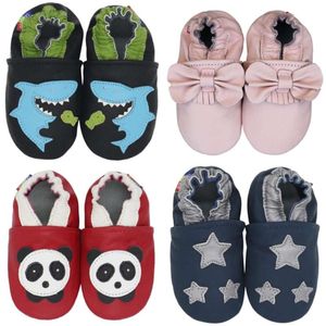 Baby skor mjuka bebe läder födda booties för spädbarn baby pojkar flickor spädbarn toddler tofflor första vandrare sneakers 210928