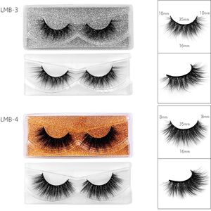 Kręcone Crisscross Natural Nork Włosy Fałszywe Rzęsy Grube Miękkie Żywe Ręcznie Ręcznie Ręcznie Make 3D Fałszywe Laszy Multilayer Makeup Akcesoria do oczu 15 Modele DHL