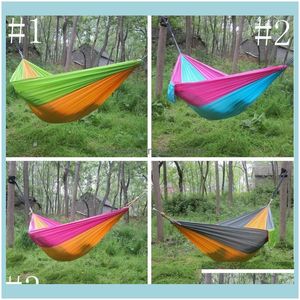 M￳veis home home gardenmithammock paraquedas duplo de nylon hammock acampamento adulto acampamento ao ar livre hammocks sobreviv￪ncia jardim swing huntin