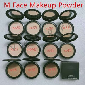 Face pó maquiagem mais fundação pressionada matte natural compõem pós faciais fáceis de usar 15g nc