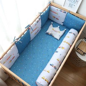 Baby-Stoßstangen im Kinderbett-Schutz für Borns Nordic Baby Room Decor Kinder dicke weiche Nestchen für Jungen-Mädchen-Säuglingsbett 211025