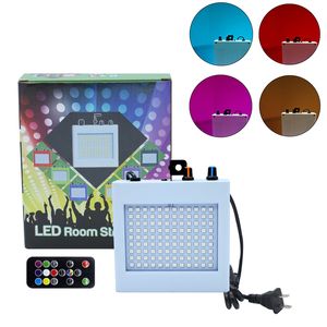 108 LED Effects Flashing Stage Lights Remote Sound Activated Disco Light for Festival Parties Lamp Wedding KTV Strobe Lighting