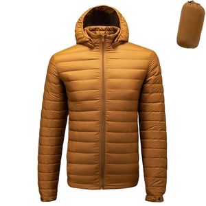 Fall Vinter Ultra Light 90% Vit Duck Down Remove Hooded Man Coat Jaqueta Masculino Chaqueta Hombre Puffer Thin Men Down Jacket 211014