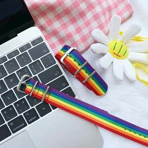 Student Regenbogen Cooles Armband Bunte Liebhaber Handschlaufe Ornamente Schöne Armbänder Beliebtes einfaches Design Regenbogen Armband Geschenke RRA11926