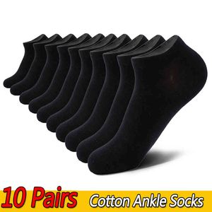 10 par Low Cut Ankel Sock Short Casual Sports Men No Show Socks Storlek 6-11