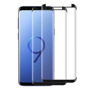 Telefonskärmsskydd Fodral Hemdrat glas för Samsung Galaxy S9 S9+ Obs 9 8 S8 S8+ Plus S7 Edge 3D Curved Protector med detaljhandelslådan