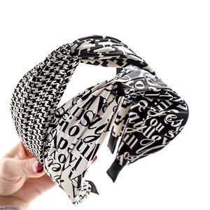 Mode Flickor Headbands Cross Found Dubbelfärg Ansikt Tvätt hårband Partihandel Huvudband Tillbehör för kvinnor