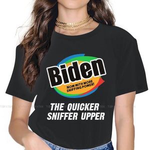 Women's T-Shirt Biden Now With More Sniffing Power 5XL TShirt For Girl Gas Shortage Price Increased Design Gift Clothes T Shirt Stuff