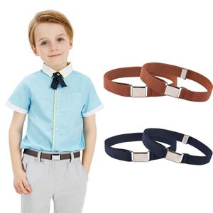 Bältesstilar Kids Toddler For Boys Girls Justerbart Stretch Elastic Belt med Buckle Kidsbelts