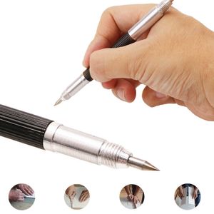 Wholesale working pen for sale - Group buy Portable Alloy Double headed Tip Scriber Pen Marking Engraving Tools Glass Ceramic Marker Steel Graver Wood Working
