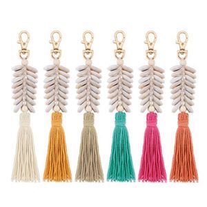 2021 Network Red Explosion Models European Fashion Handmade Bohemian Earrings Rainbow Color Colorf Cotton Shell Ear jllKyT