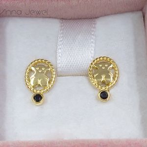 Bear jewelry making kits 925 sterling silver earrings for women Gold Vermeil Charms fashion studs sets teen girl wedding party Europe style birthday gift 712323540