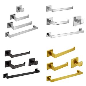 Set portasciugamani 304 Anello portasciugamani in acciaio inossidabile Carta igienica Porta asciugamani Mensola bagno Multiuso Multicolore WH0137