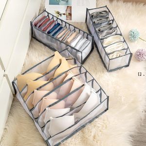 NEWDrawer Storage Box Bra Closet Organizer Underpants Socks Finishing Boxs Foldable 24 Grid Divider Bras Sock Supplies EWB7071