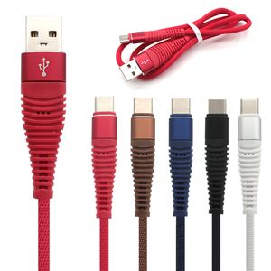 高速USB CケーブルタイプC充電コード金属ハウジング2A SAMSUNG LG HUAWEI ANDROID PHONES 3FT 6FT 10FT用のデータコード