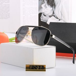 Moda Spor Tasarım Güneş Gözlüğü Unisex Lüks Gözlük Erkek Bayan Klasik Sunglass Gümüş Altın Metal Çerçeve Gözlük