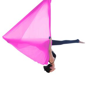 Ny elastik 4 meter 2020 Aerial Yoga Hammock Swing Multifunktion Anti-Gravity Bälten för Yoga Training Sporting Q0219