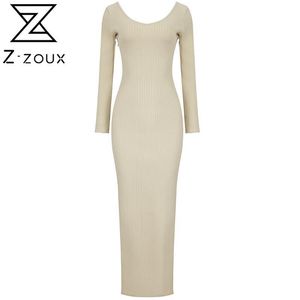 Kobiety Dress V-Neck Długi Rękaw Dzianiny Sweter Czarny Żółty Czerwony Sexy Jesień Zima Es Kobieta 210524