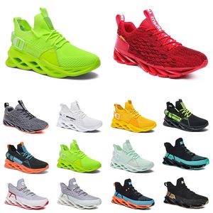 GAI Top Running Shoes para Mens Confortável Respirável Jogging Triplo Preto Branco Vermelho Amarelo Verde Cinza Laranja Tênis Esportivos Treinadores