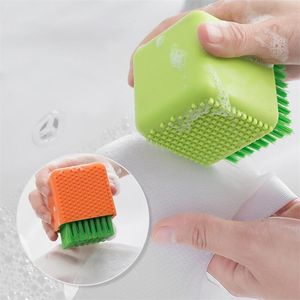 Multifunctional Silicone Laundry Brush, Soft Hair Cleaning Shoe Underwear Brush 210423