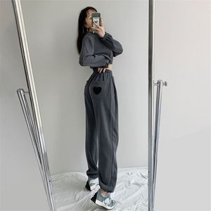 HOUZHOU Harajuku Jogger Sport Hosen Frauen Koreanische Mode Baumwolle Jogging Jogginghose Frühling Track Casual Hosen 211115