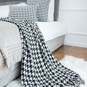 Decken Haushalt Acryl Gestrickte Quaste Bett Flagge Ende Decke Klimaanlage Sofa Büro Auto Flugzeug