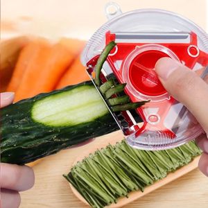 Pelapatate per verdure, strumento per tritare la frutta, utensili da cucina con lama in acciaio inossidabile 3 in 1